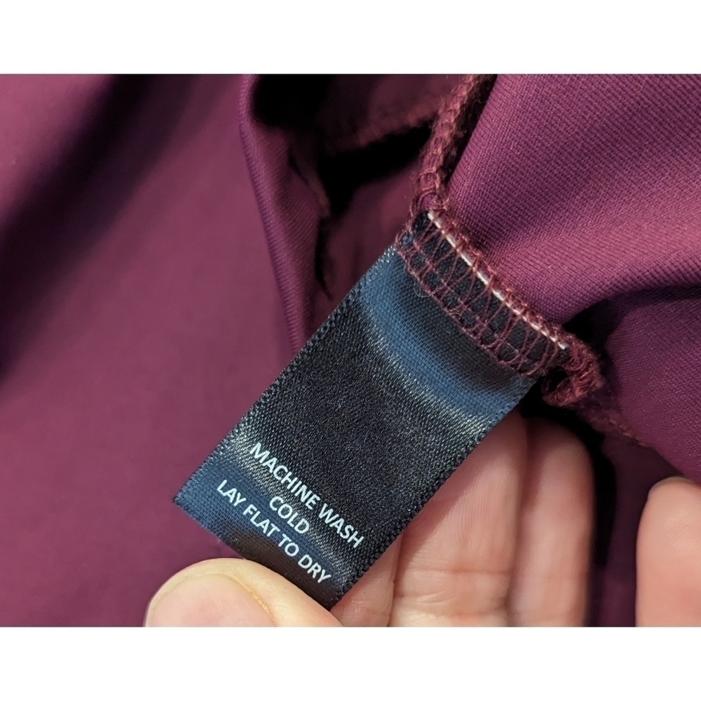 Betabrand Billion Dollar Peplum Top in Plum Size Medium - Picture 6 of 8